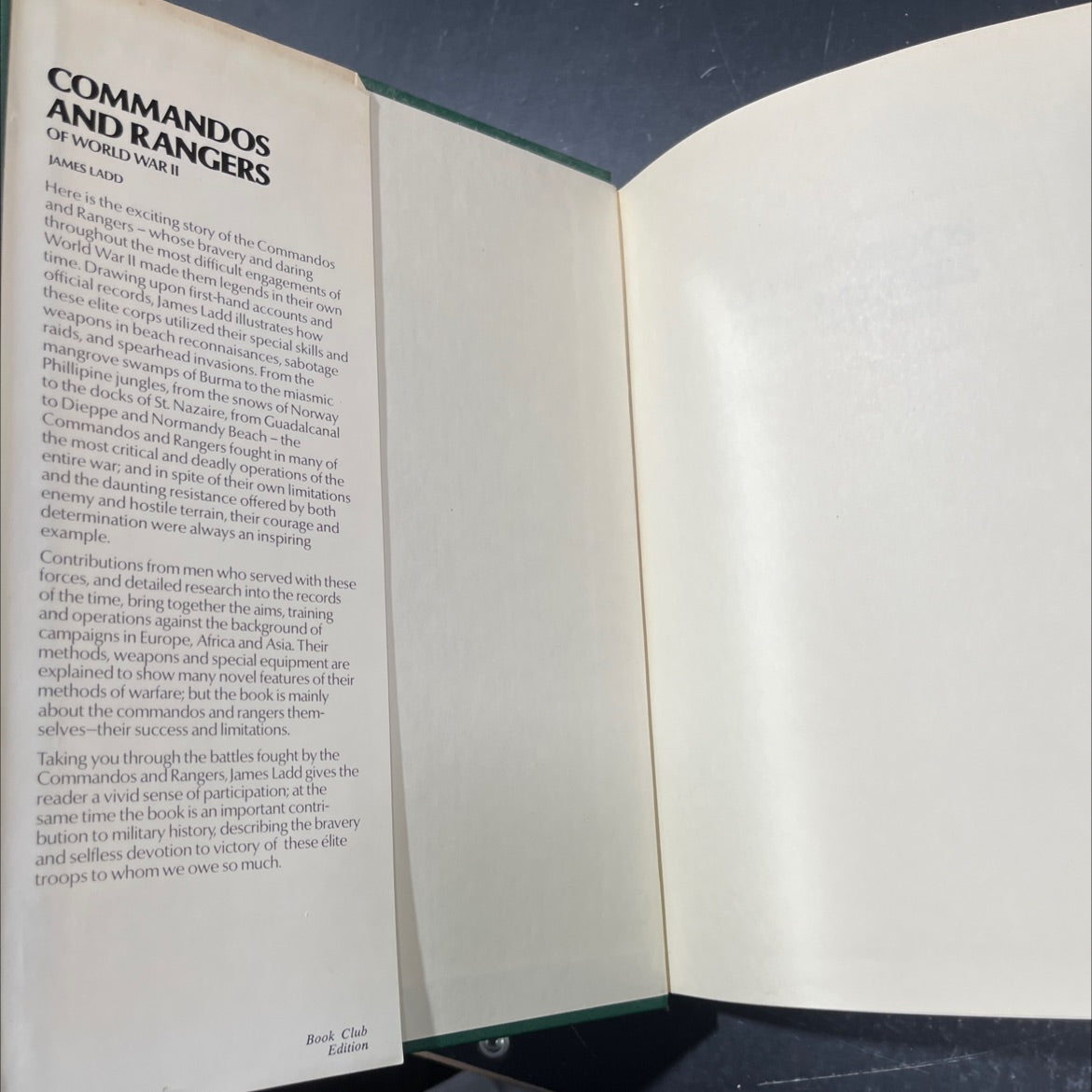 commando and rangers of world war book, by james ladd, 1978 Hardcover image 4