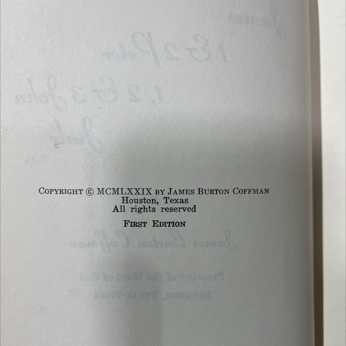 commentary on james 1&2 peter 1, 2 & 3 john jude book, by james burton coffman, 1979 Hardcover image 3