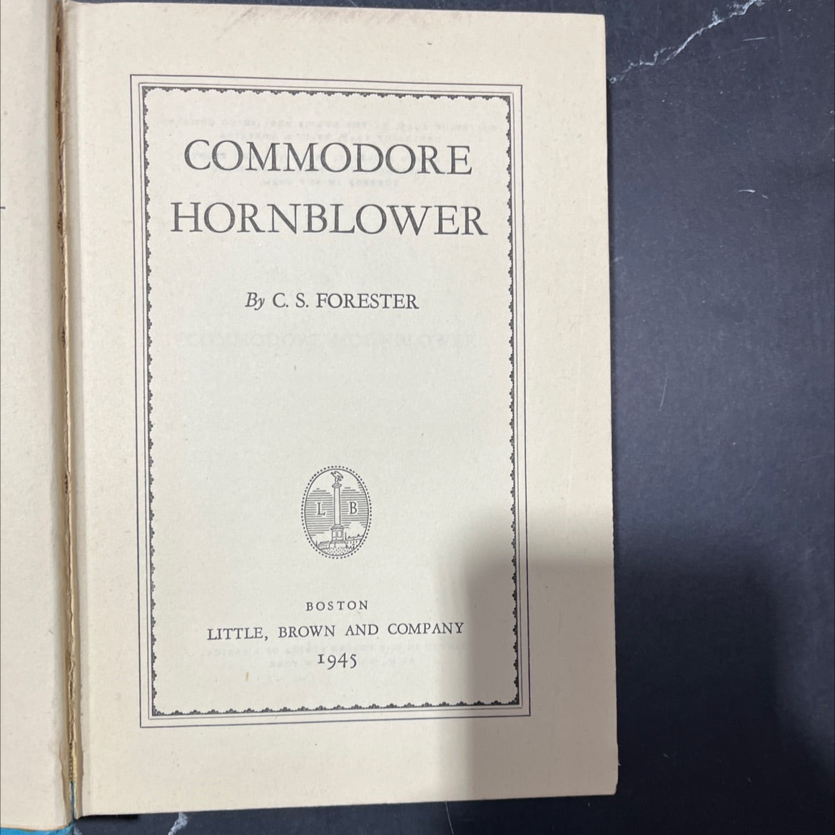 commodore hornblower book, by c. s. forester, 1945 Hardcover image 2