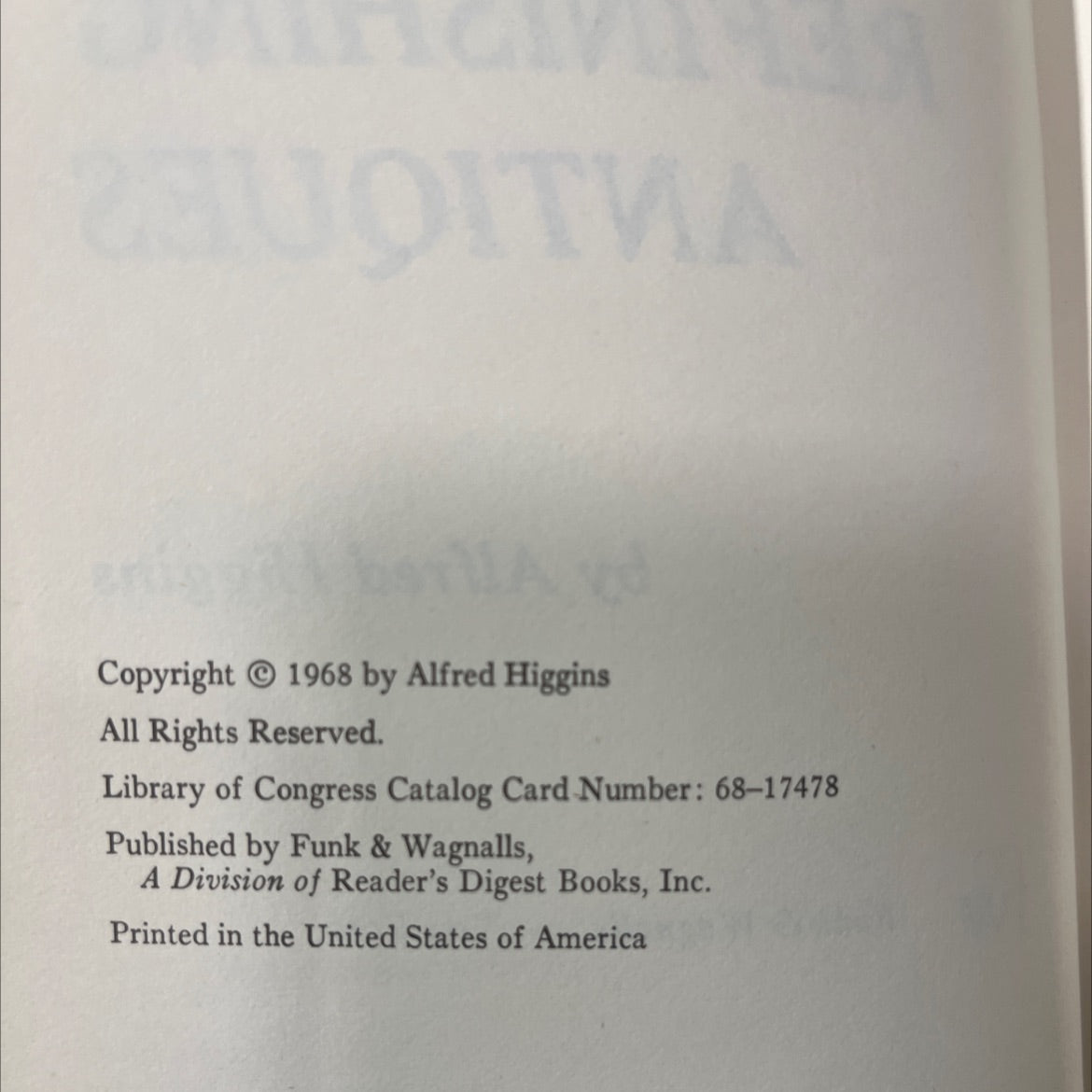 common-sense guide to refinishing antiques book, by Alfred Higgins, 1968 Hardcover image 3
