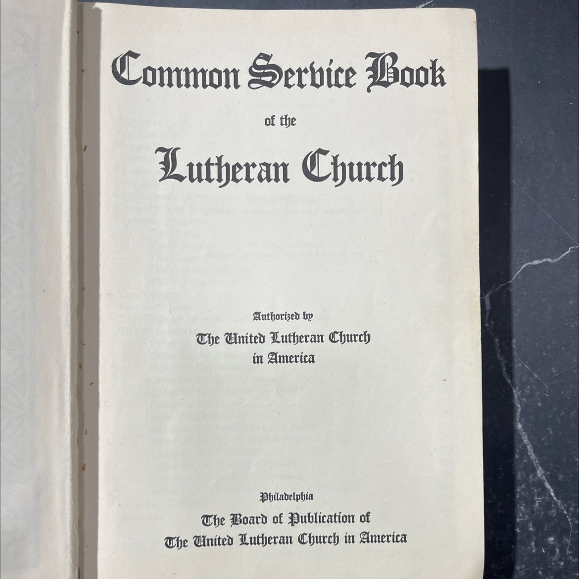 common service book of the lutheran church book, by The United Lutheran Church in America, 1918 Hardcover image 2