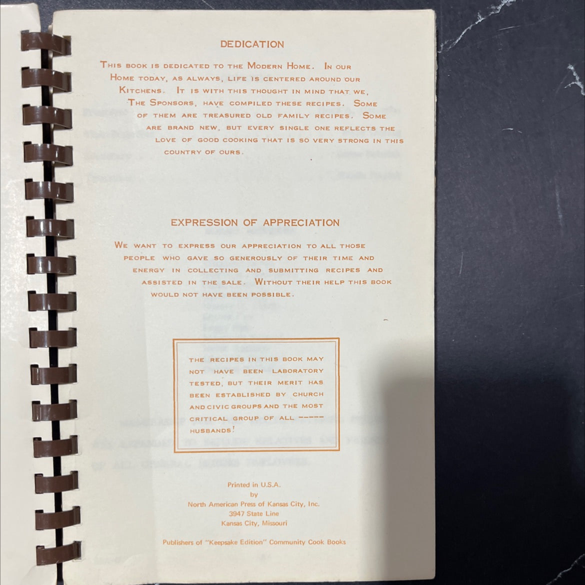 community cookbook book, by unknown, 1970 Paperback image 2
