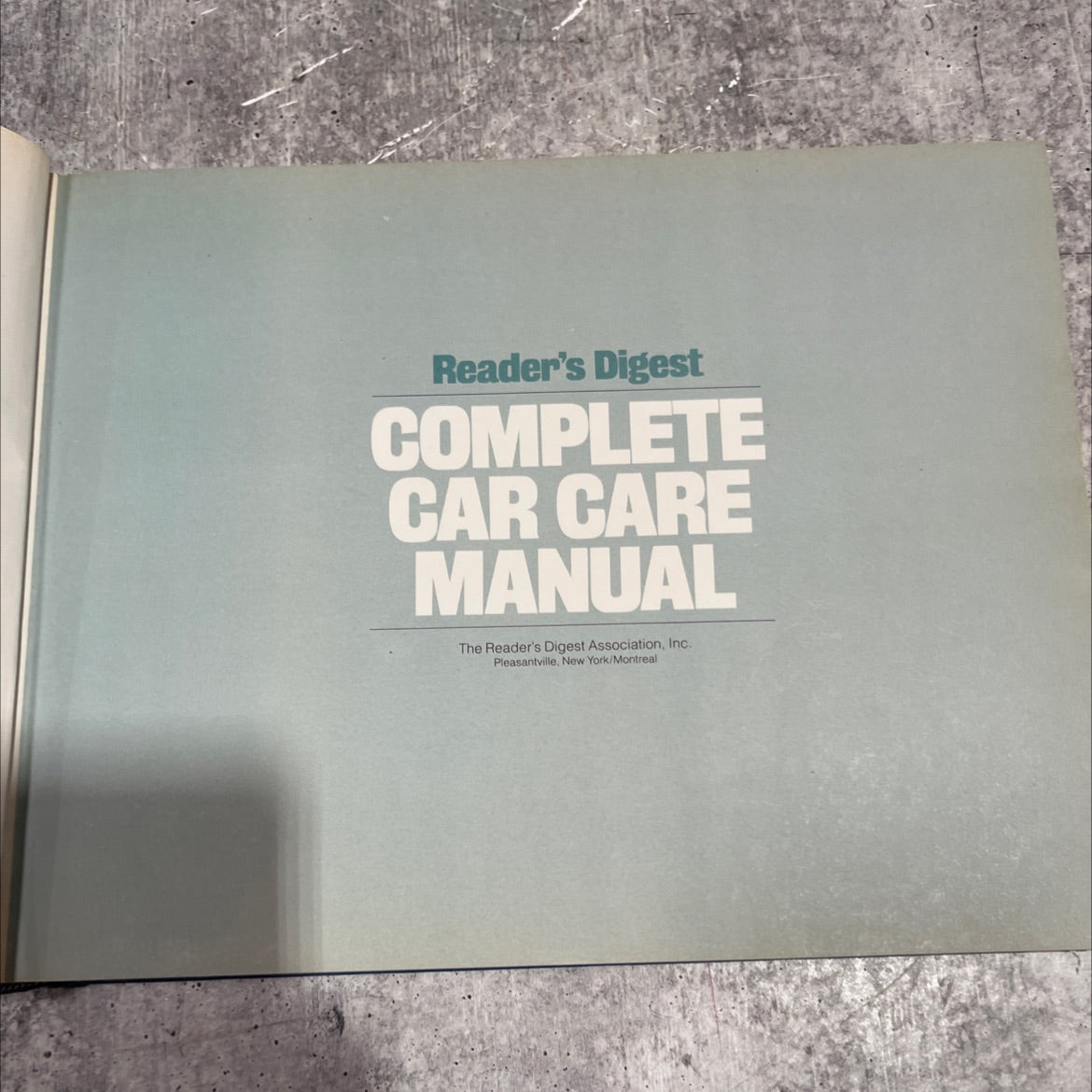 complete car care manual book, by unknown, 1981 Hardcover image 2