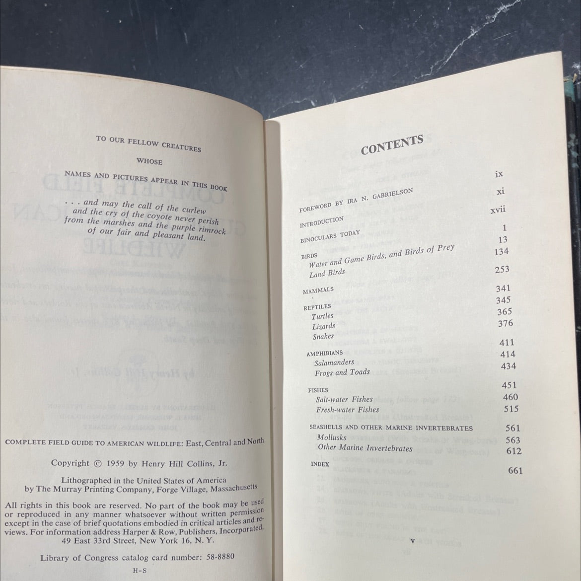 complete field guide to american wildlife book, by Henry Hill Collins, Jr., 1959 Hardcover image 3
