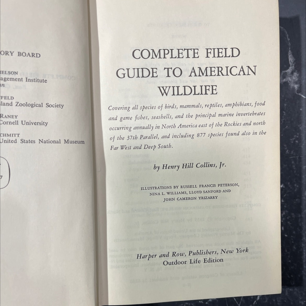 complete field guide to american wildlife book, by Henry Hill Collins, Jr., 1959 Hardcover image 2