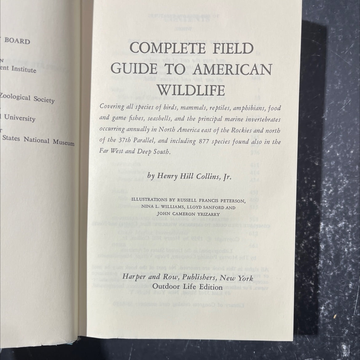 complete field guide to american wildlife book, by Henry Hill Collins, Jr., 1959 Hardcover image 2