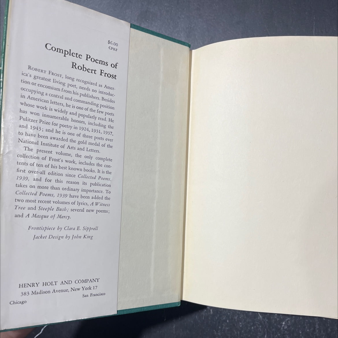 complete poems of robert frost book, by Robert Frost, 1949 Hardcover image 4
