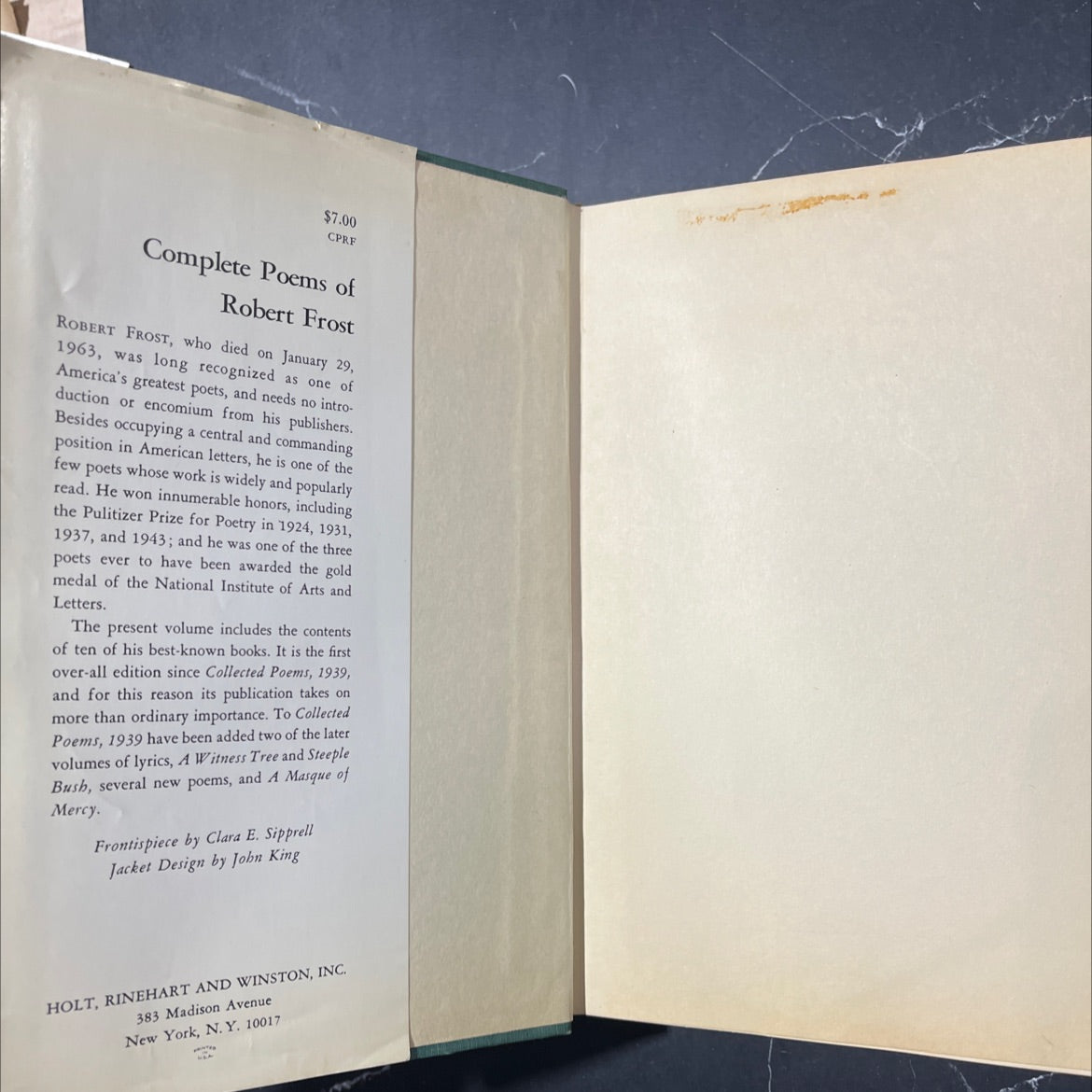 complete poems of robert frost book, by Robert Frost, 1964 Hardcover image 4