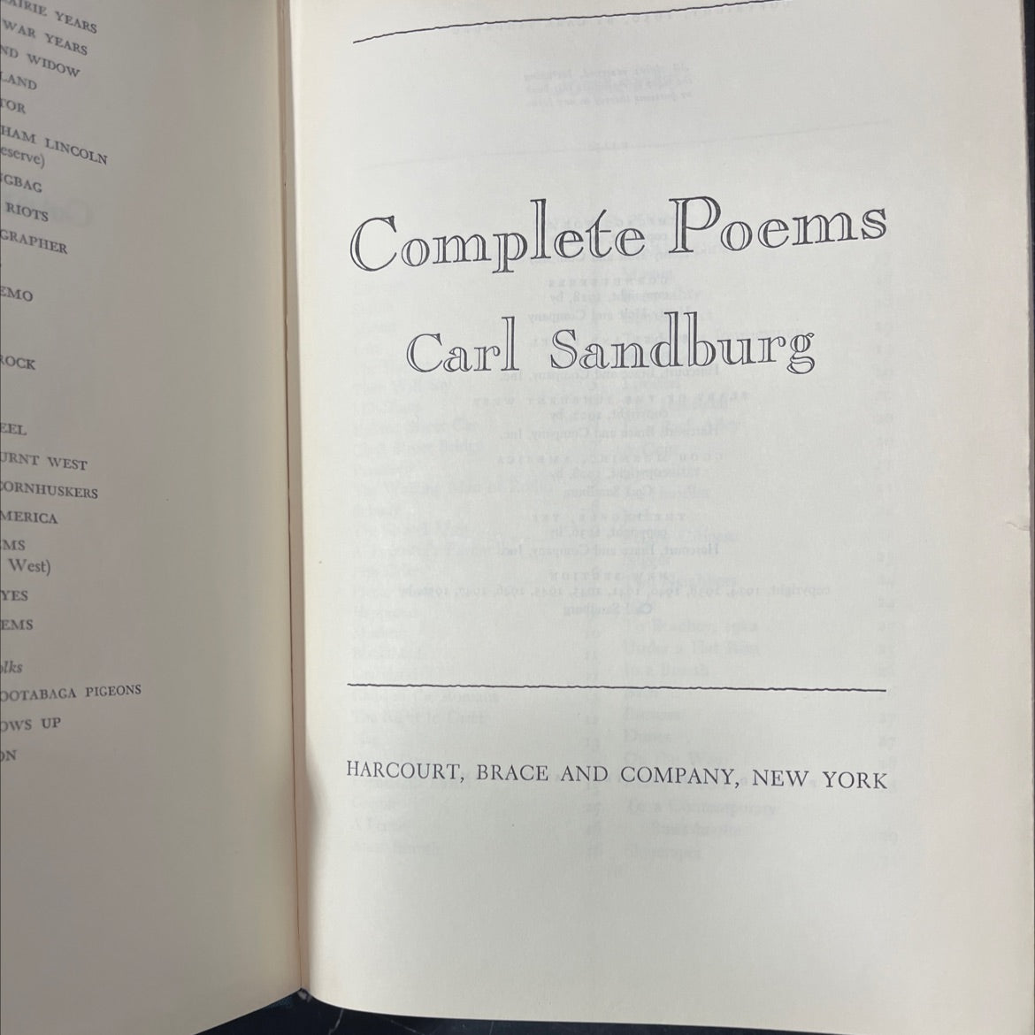 complete poems book, by carl sandburg, 1950 Hardcover image 2
