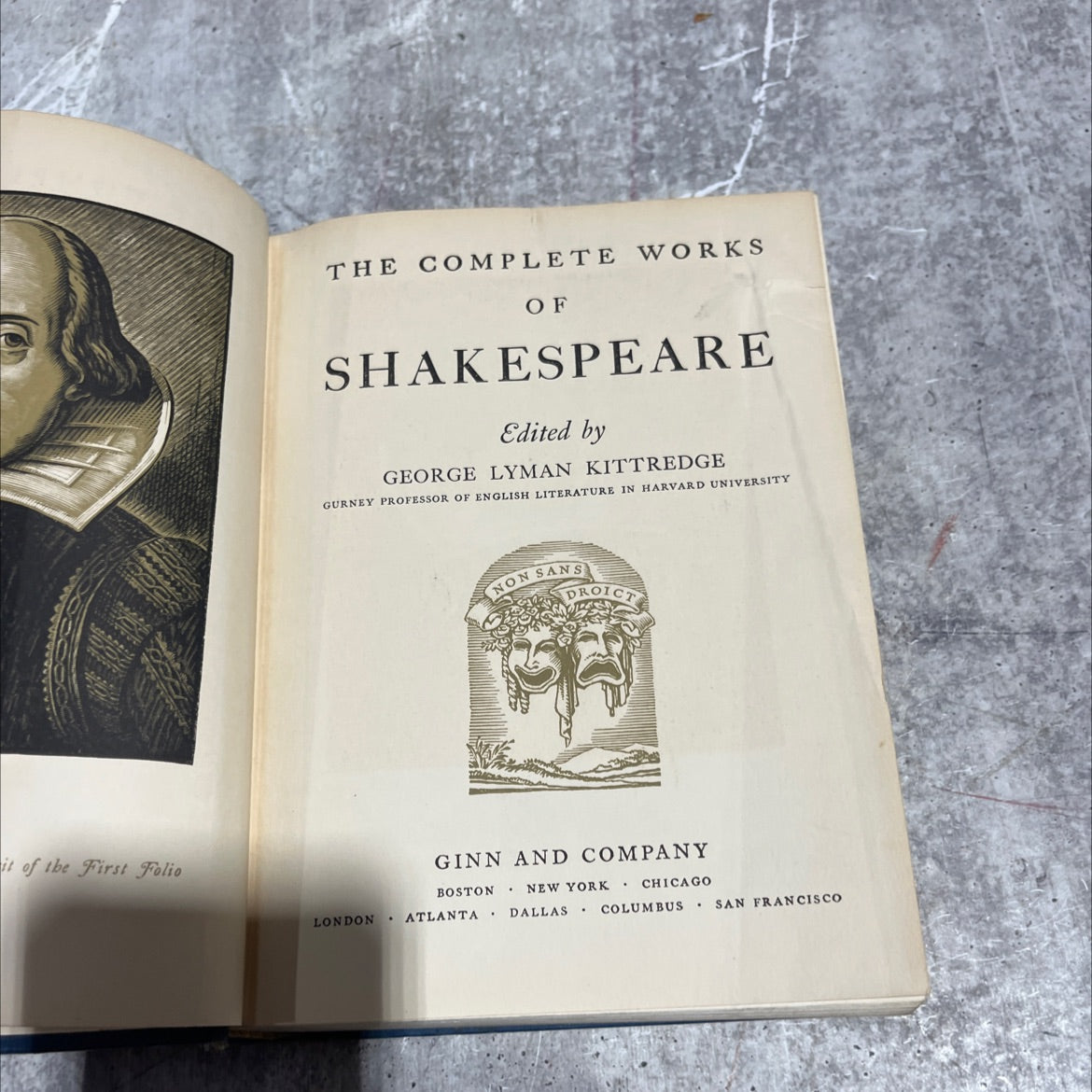 complete works of shakespeare book, by william shakespeare, 1936 Hardcover image 2