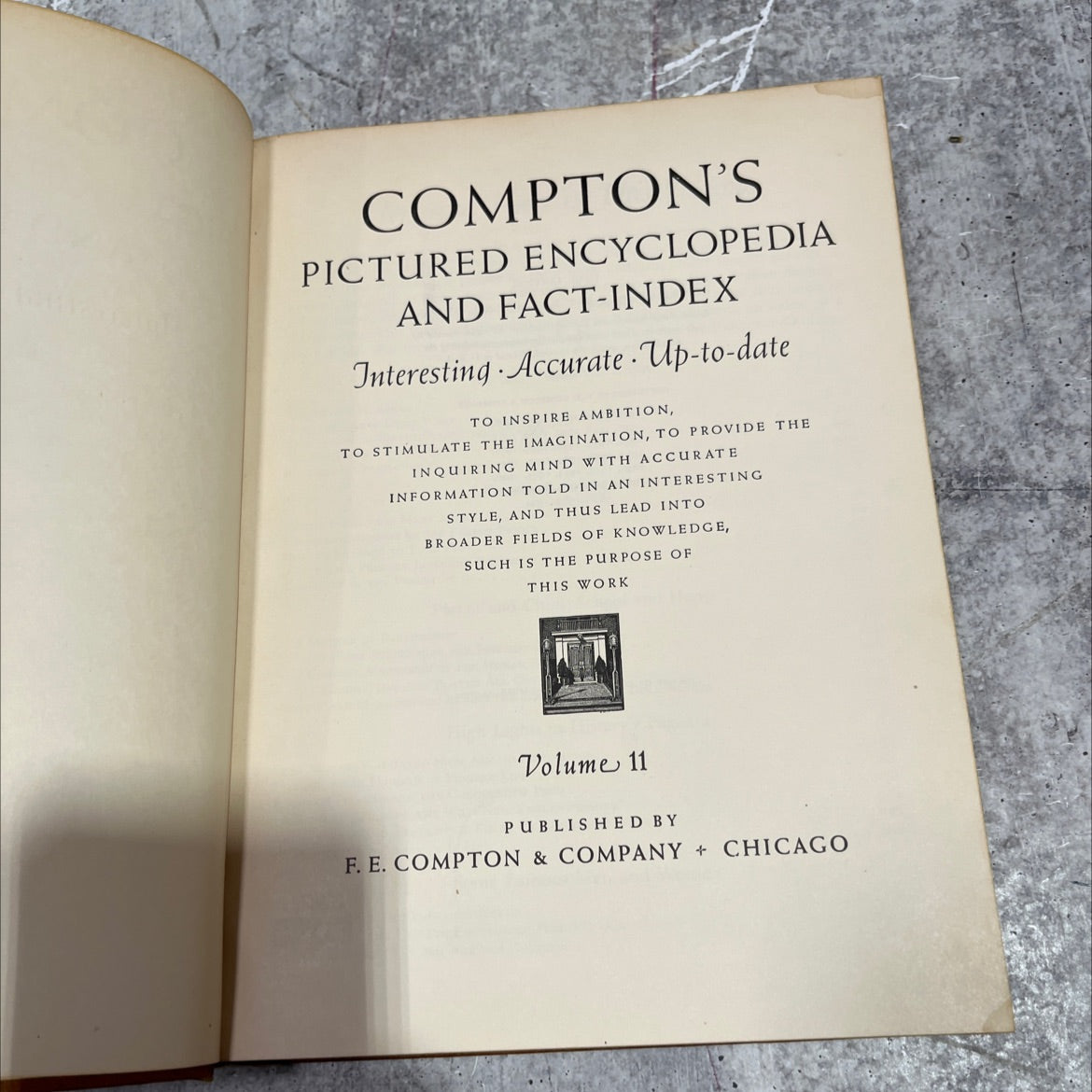 compton's pictured encyclopedia and fact-index book, by unknown, 1954 Hardcover image 2