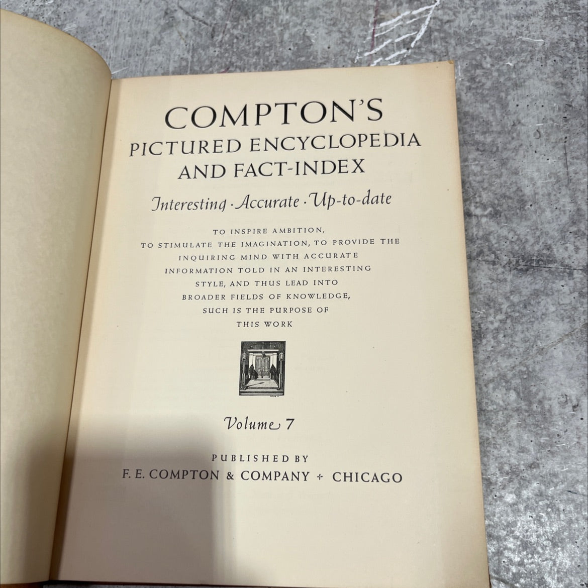 compton's pictured encyclopedia and fact-index book, by F. E. Compton & Company, 1954 Hardcover image 2