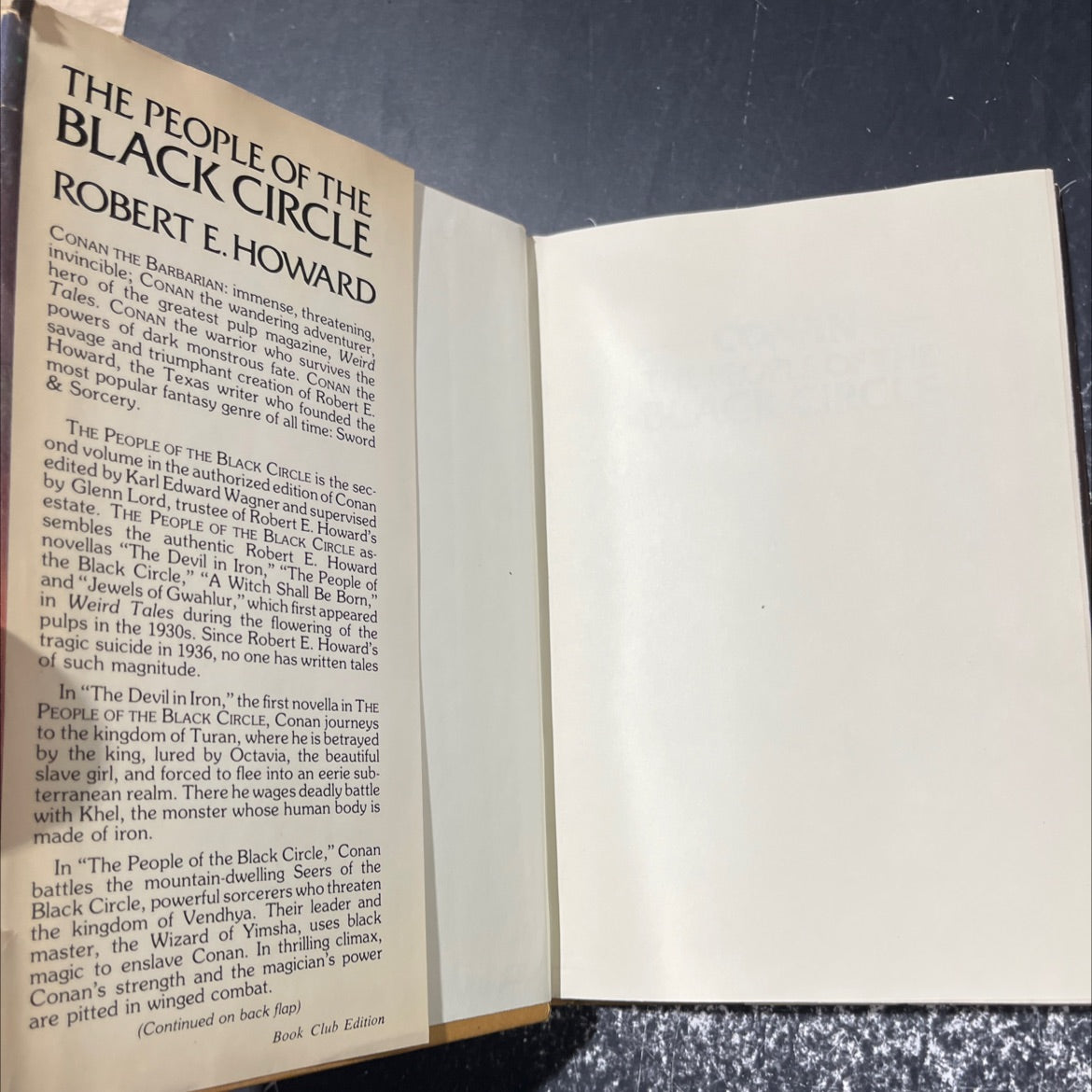 conan people of the black circle book, by robert e. howard, 1977 Hardcover image 4
