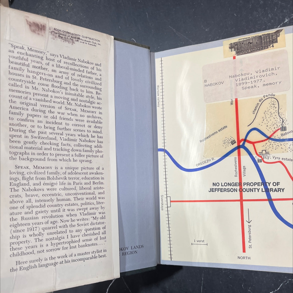 conclusive evidence book, by Vladimir Nabokov, 1966 Hardcover image 4
