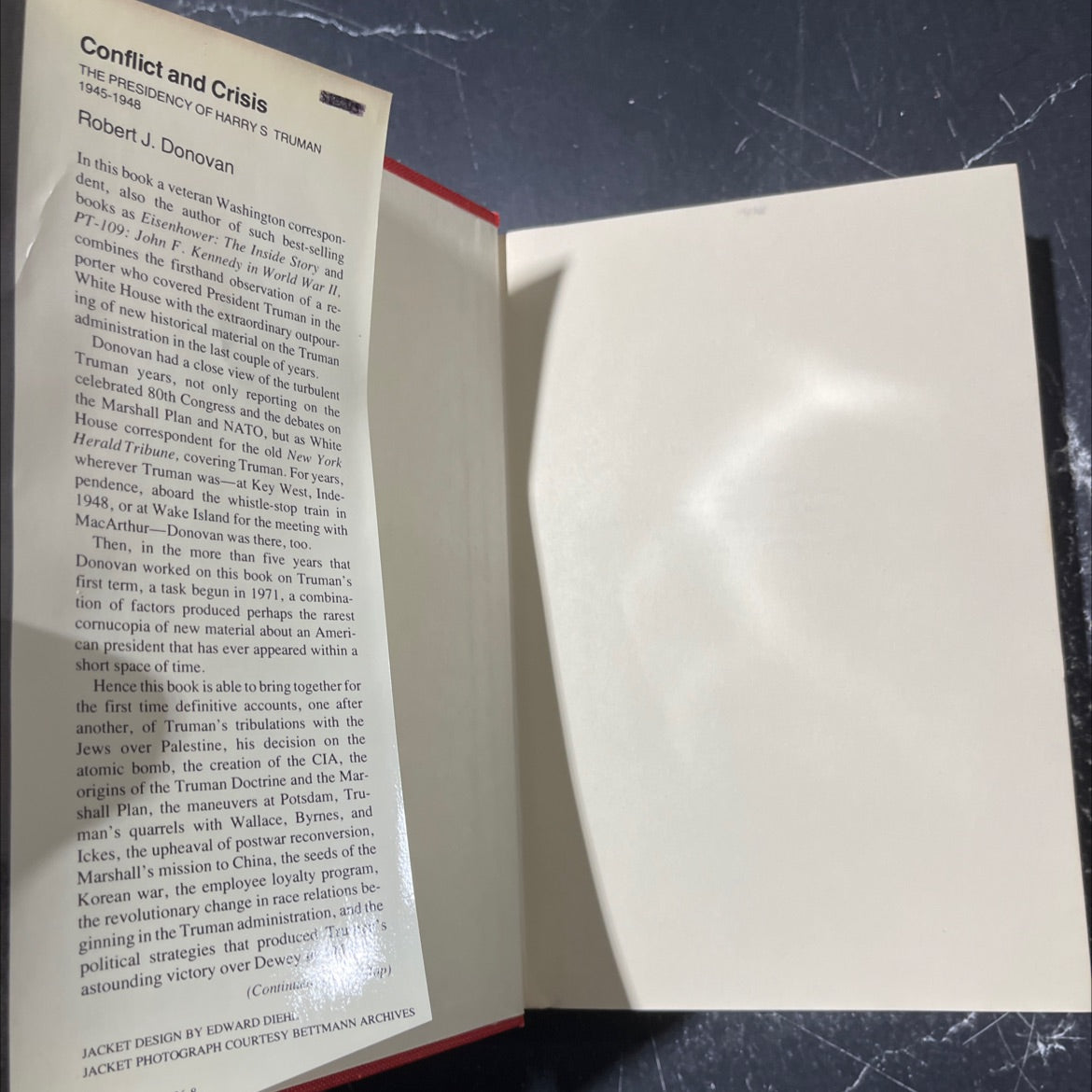 conflict and crisis the presidency of harry s truman 1945-1948 book, by Robert J. Donovan, 1977 Hardcover image 4