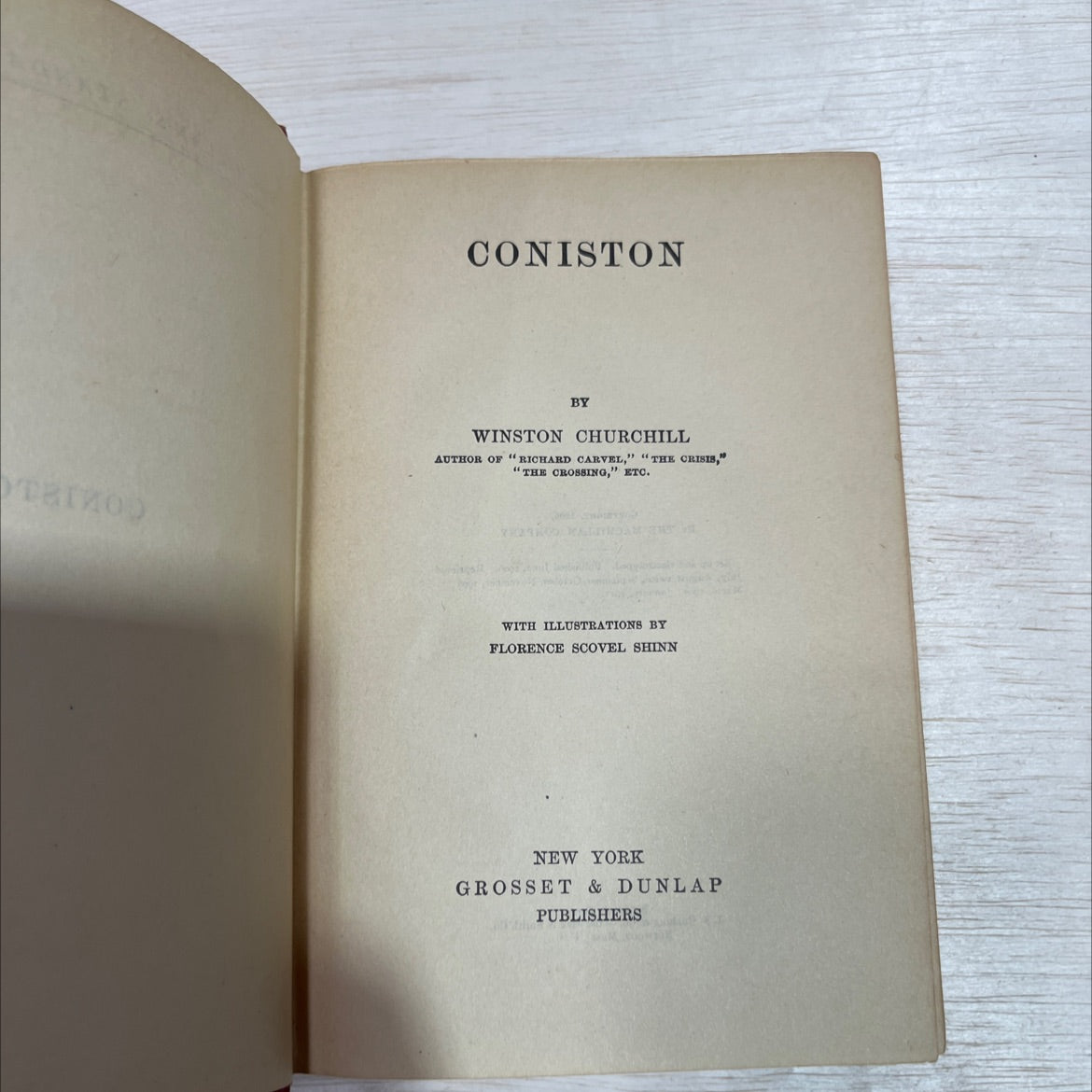 coniston book, by winston churchill, 1911 Hardcover image 2