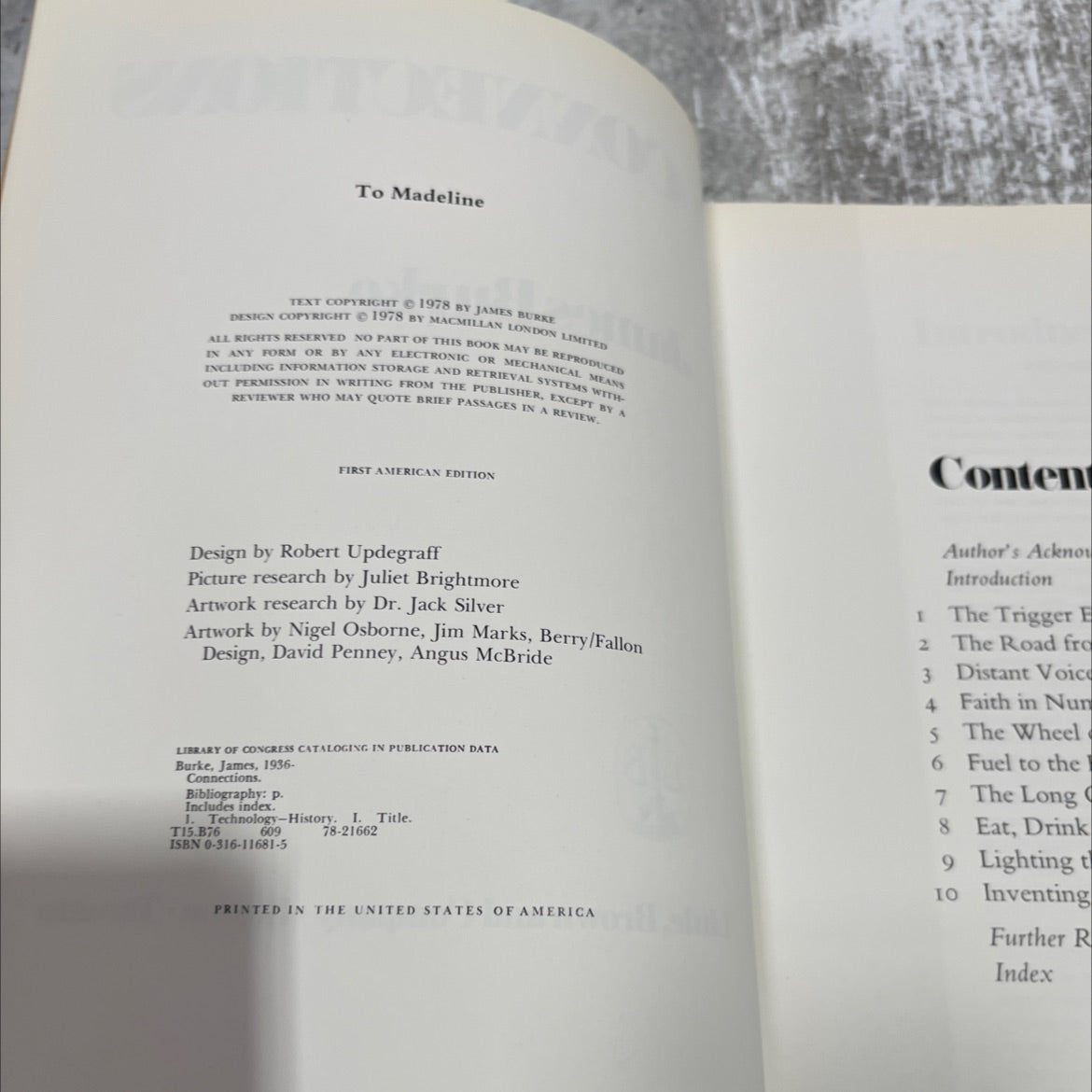 connections book, by james burke, 1978 Hardcover image 3