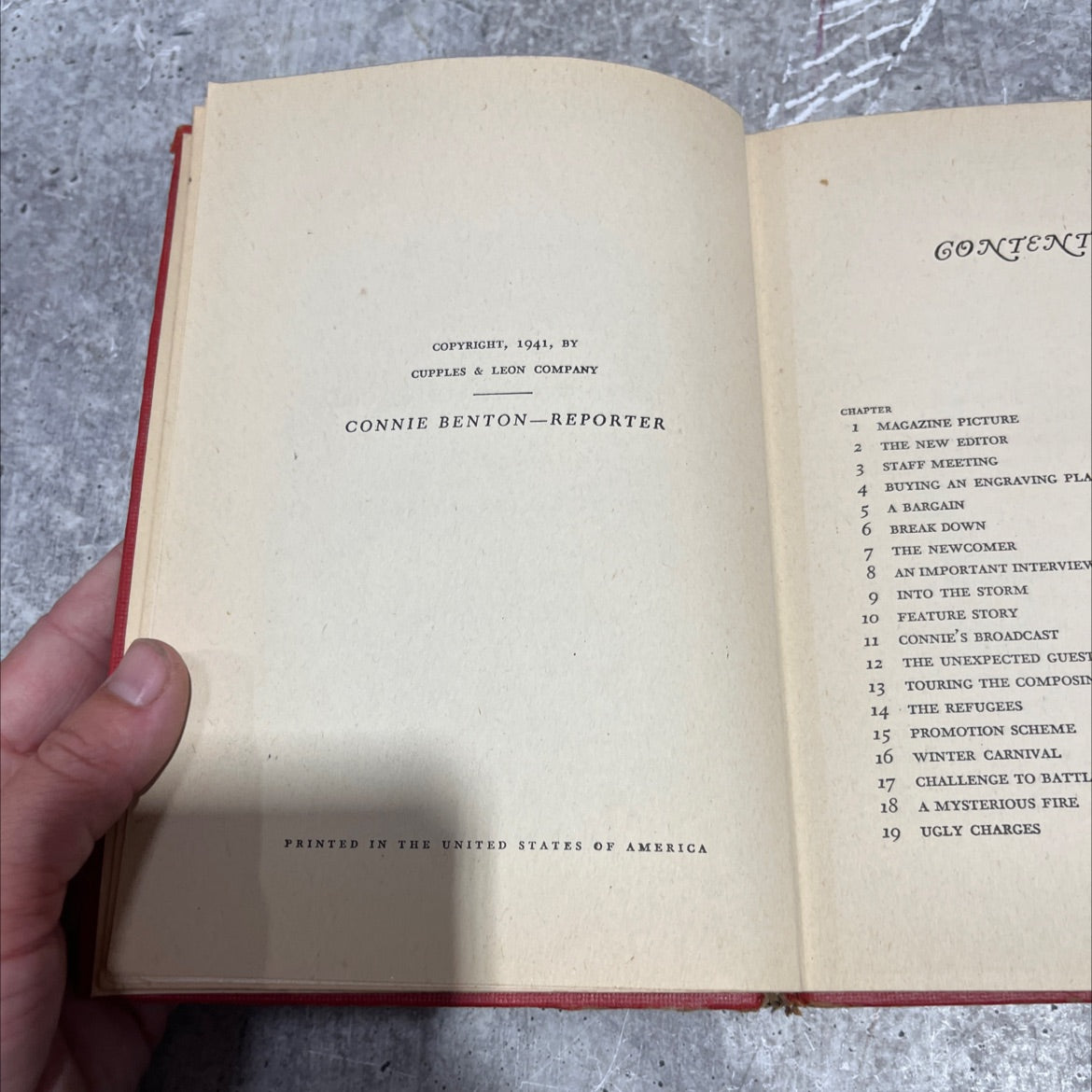 connie benton reporter a career story for older girls book, by betty baxter anderson, 1941 Hardcover image 3