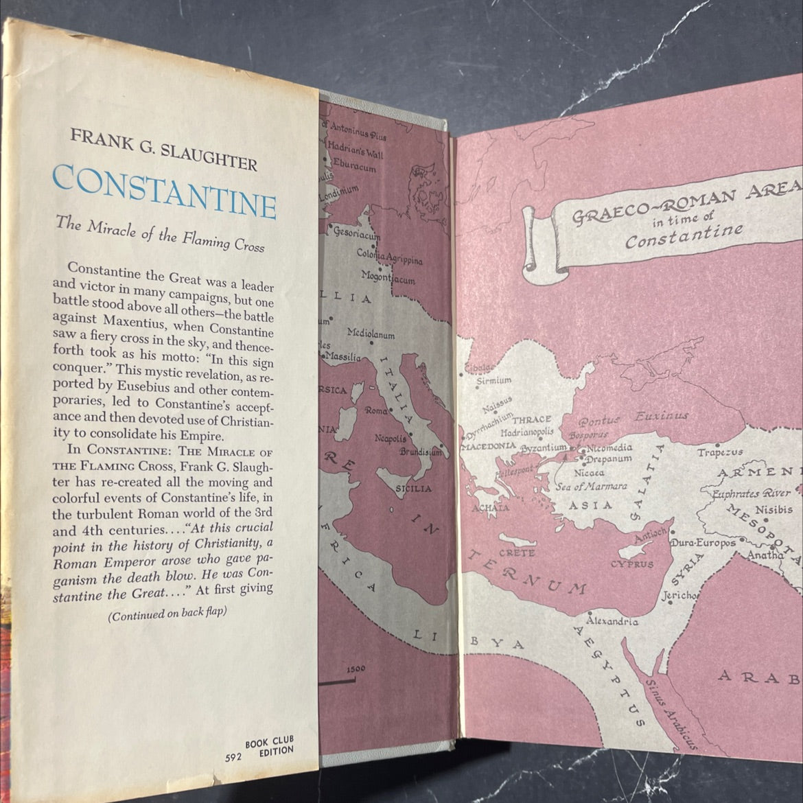 constantine the miracle of the flaming cross book, by Frank G. Slaughter, 1965 Hardcover image 4