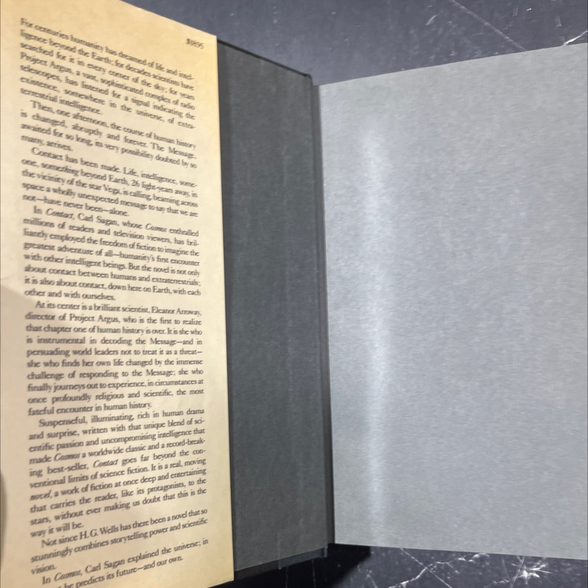 contact book, by carl sagan, 1985 Hardcover image 4