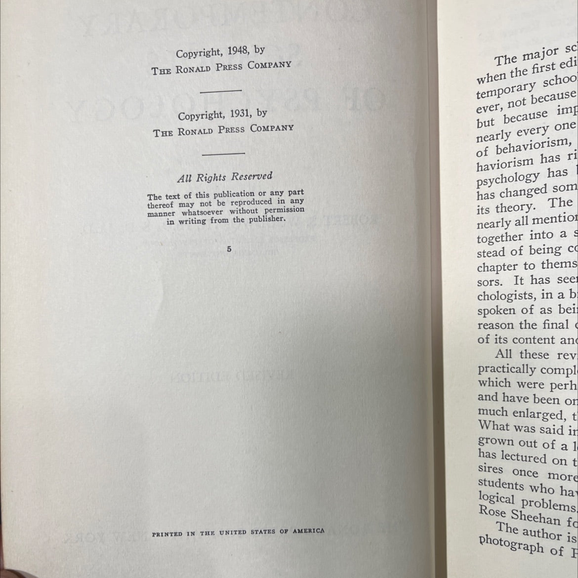 contemporary schools of psychology book, by robert s. woodworth, 1948 Hardcover image 3