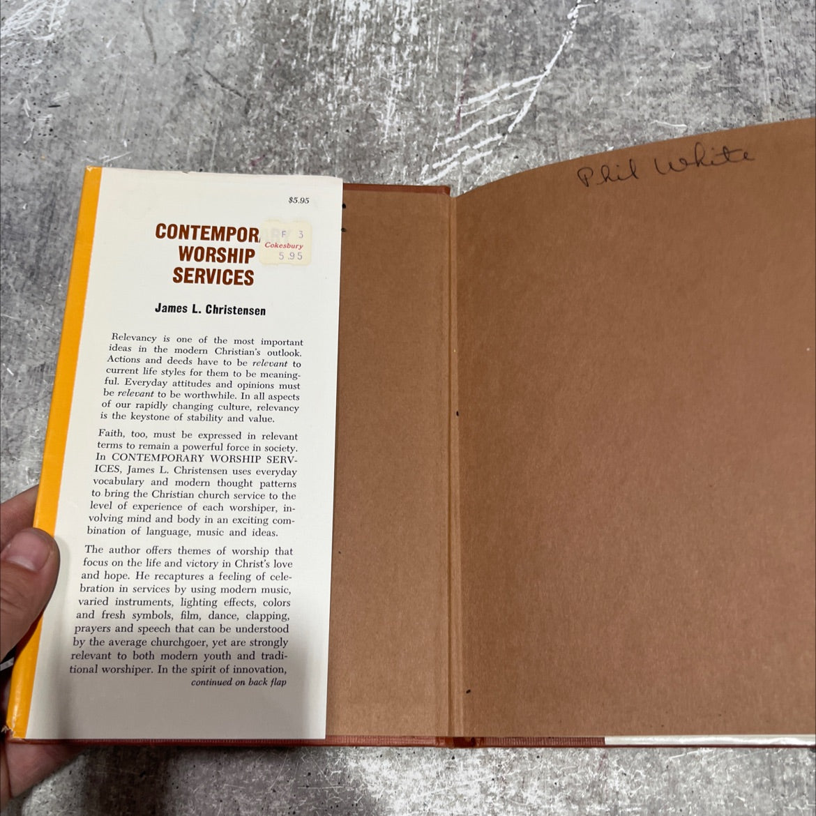 contemporary worship services a sourcebook book, by james l. christensen, 1971 Hardcover image 4