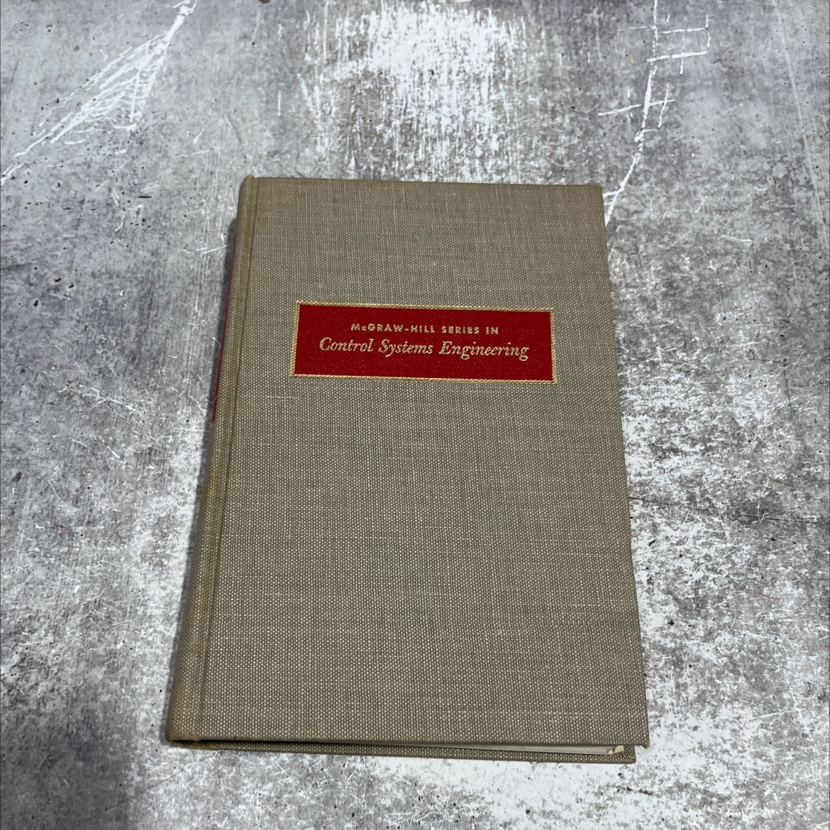 control system components book, by john e. gibson, ph.d. and franz b. tuteur, ph.d., 1958 Hardcover image 1