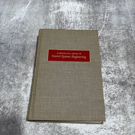 control system components book, by john e. gibson, ph.d. and franz b. tuteur, ph.d., 1958 Hardcover image 1