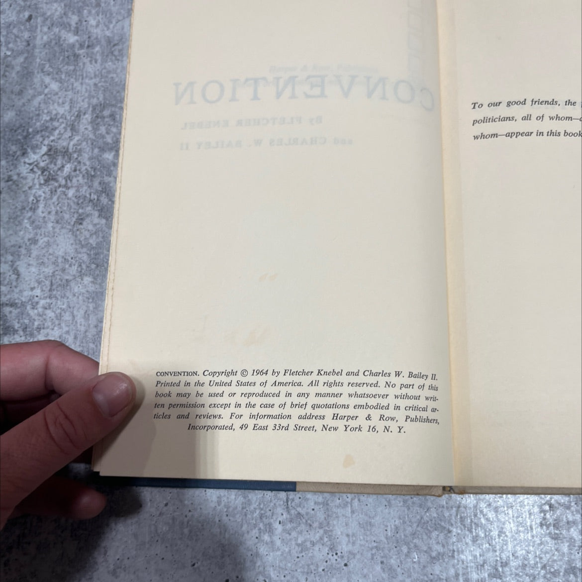 convention book, by fletcher knebel and charles w. bailey ii, 1964 Hardcover image 3