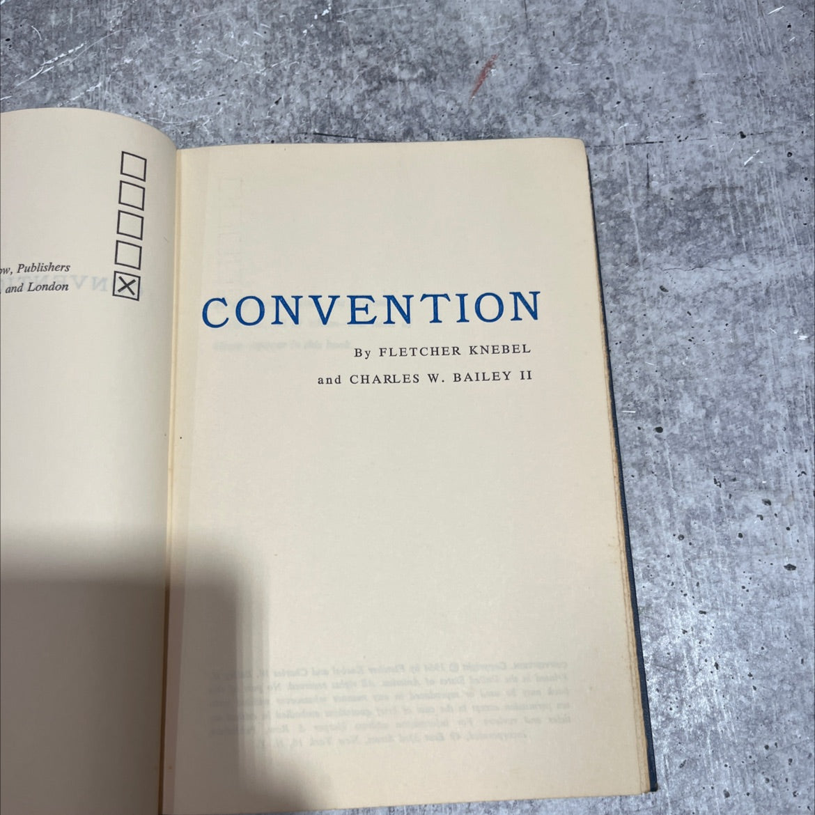 convention book, by fletcher knebel and charles w. bailey ii, 1964 Hardcover image 2