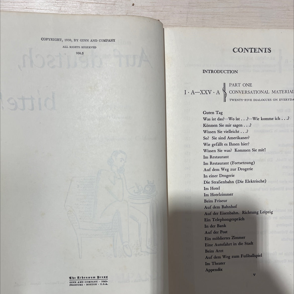 conversational grammar book, by unknown, 1950 Hardcover, Vintage image 3