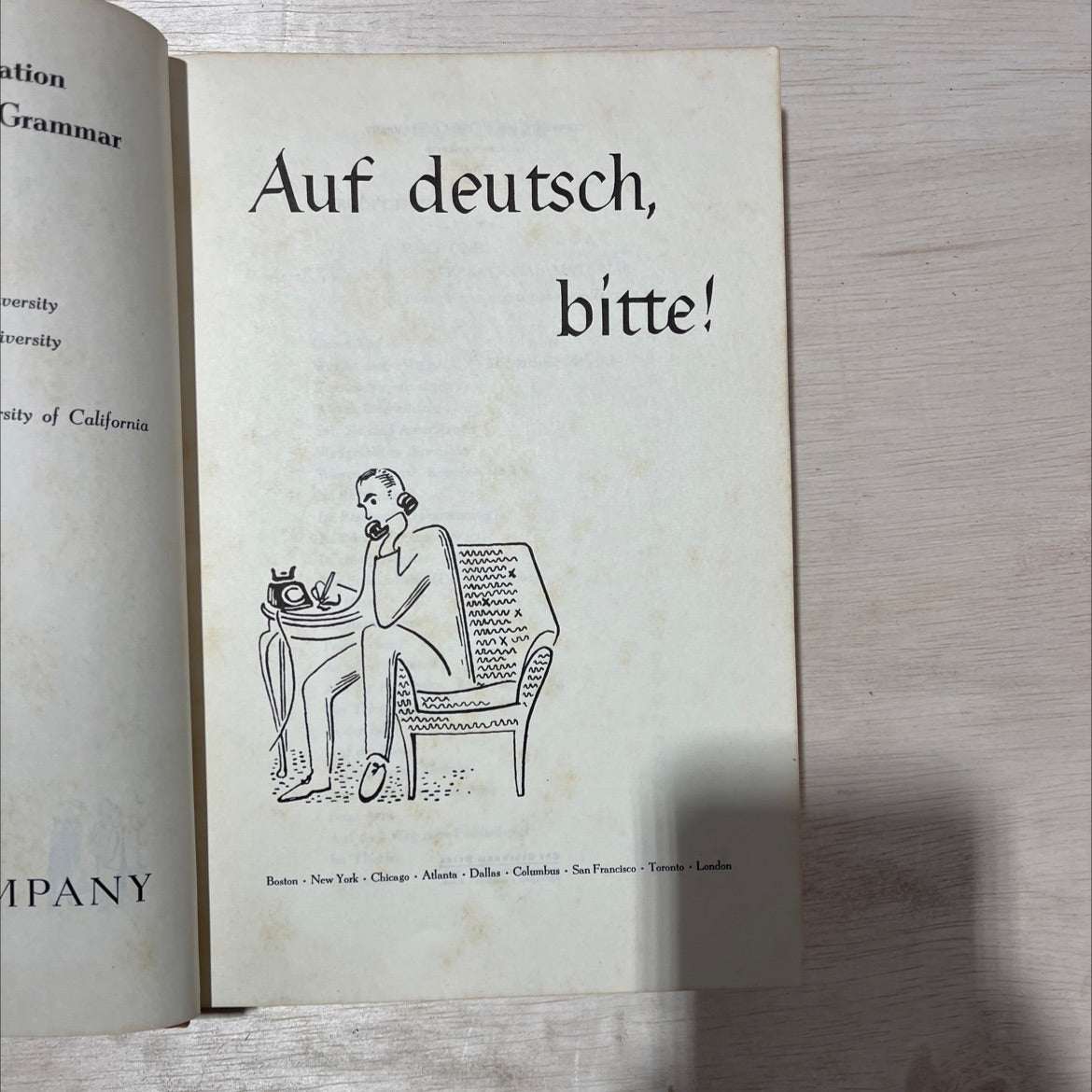 conversational grammar book, by unknown, 1950 Hardcover, Vintage image 2