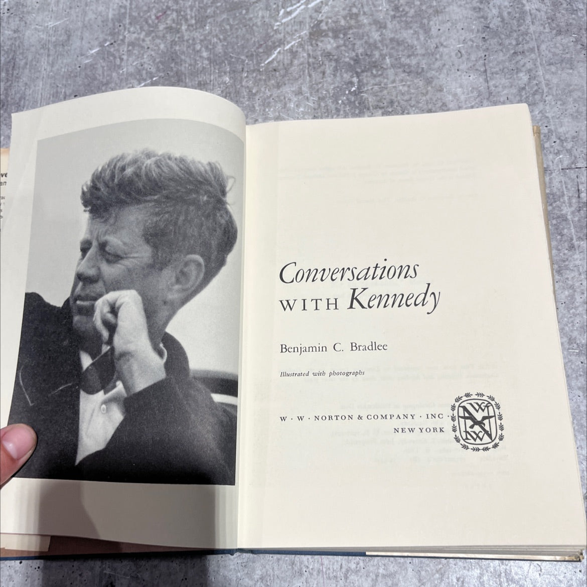 conversations with kennedy book, by benjamin c. bradlee, 1975 Hardcover image 2