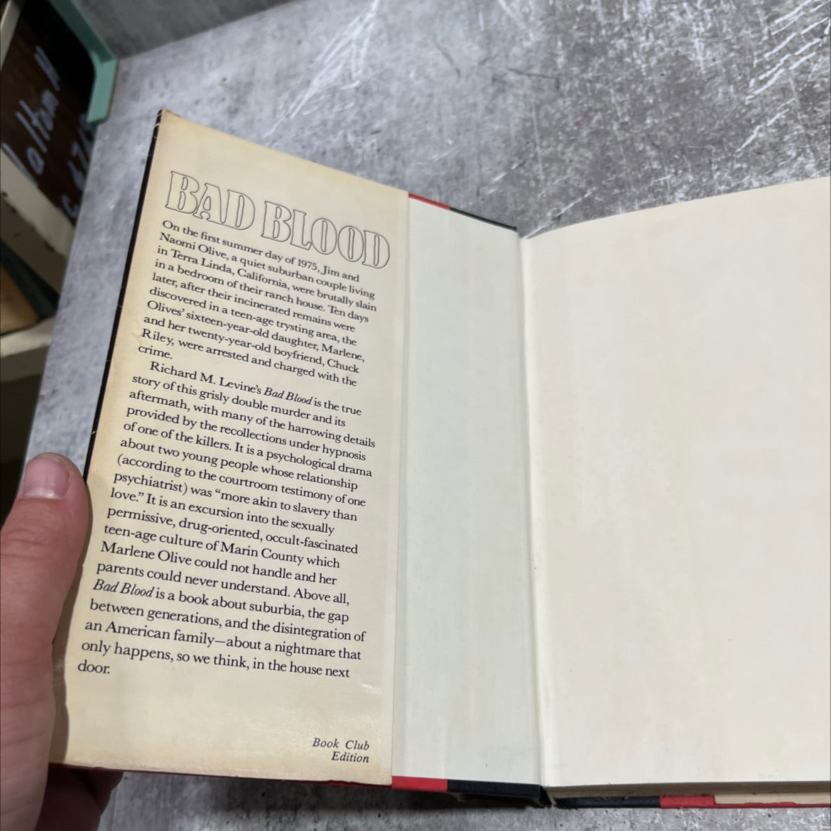 cooja bad blood a family murder in marin county book, by richard m. levine, 1975 Hardcover image 4