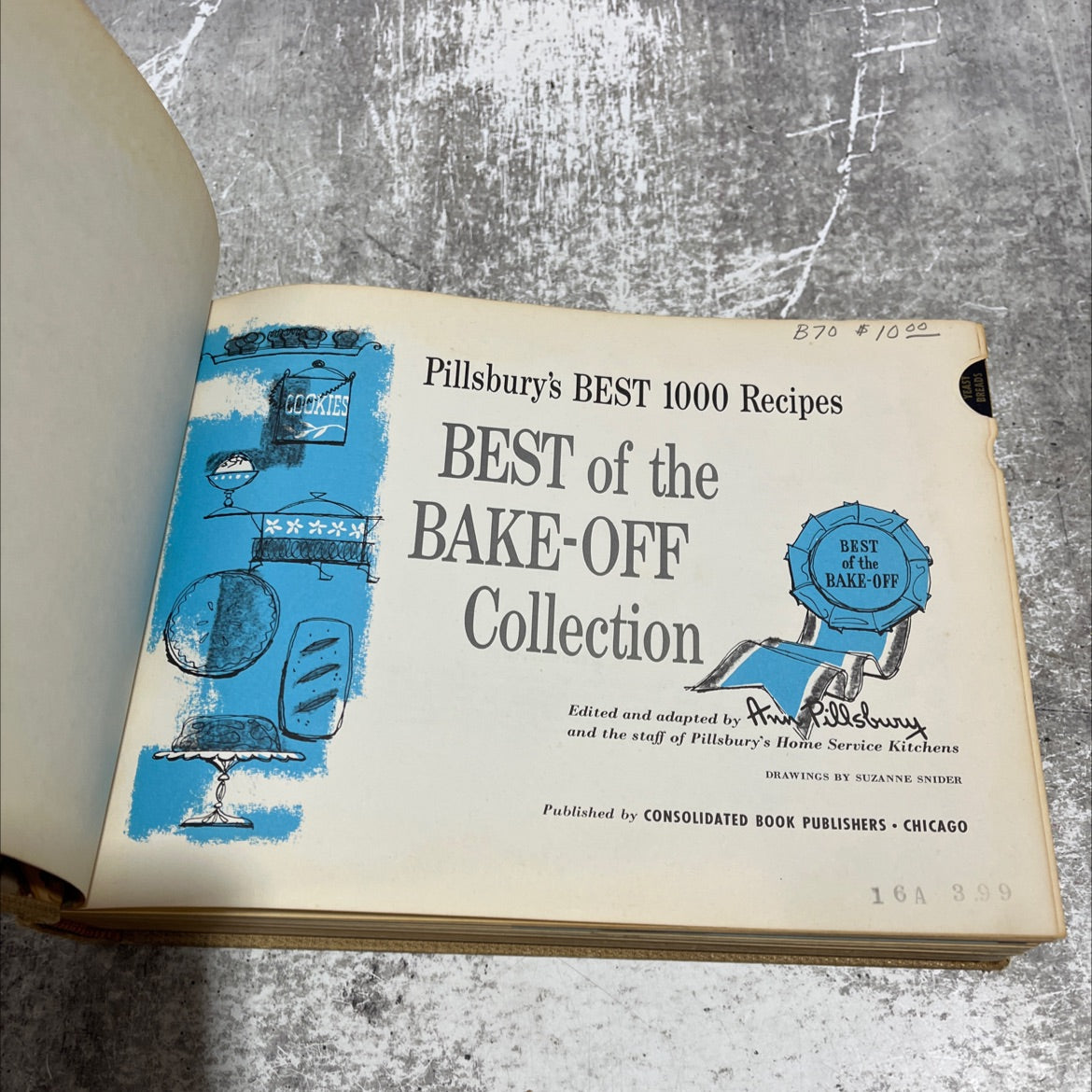 cookies book, by edited and adapted by willsbury, 1959 Hardcover image 2