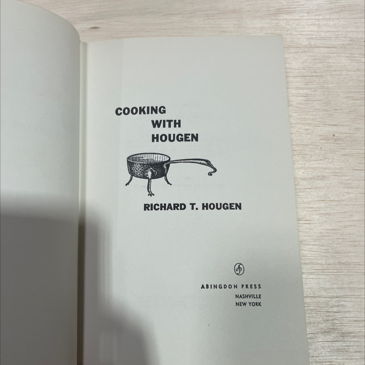 cooking with hougen book, by richard t. hougen, 1960 Hardcover image 2