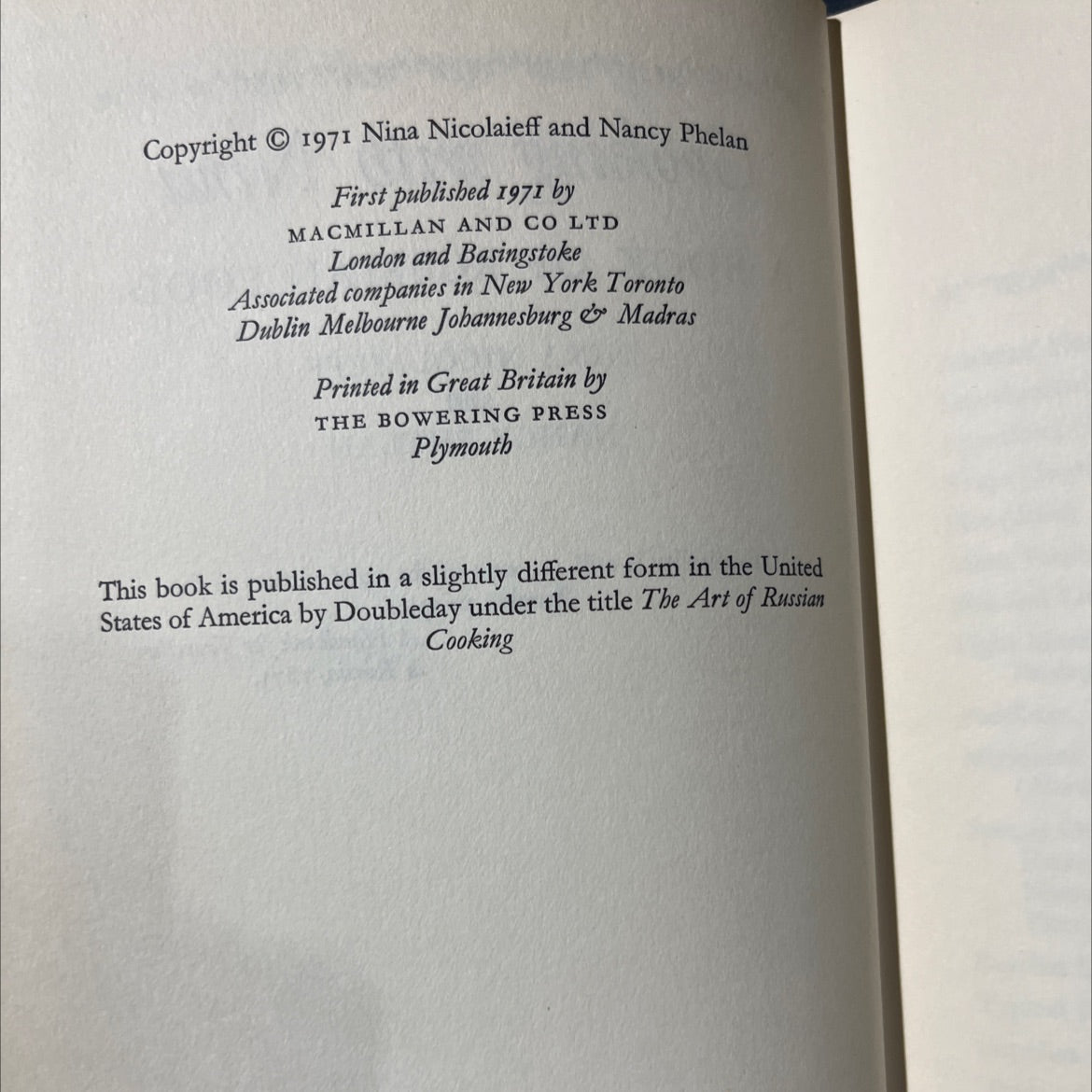 cooking with nina a book of russian food book, by nina nicolaieff and nancy phelan, 1971 Hardcover image 3