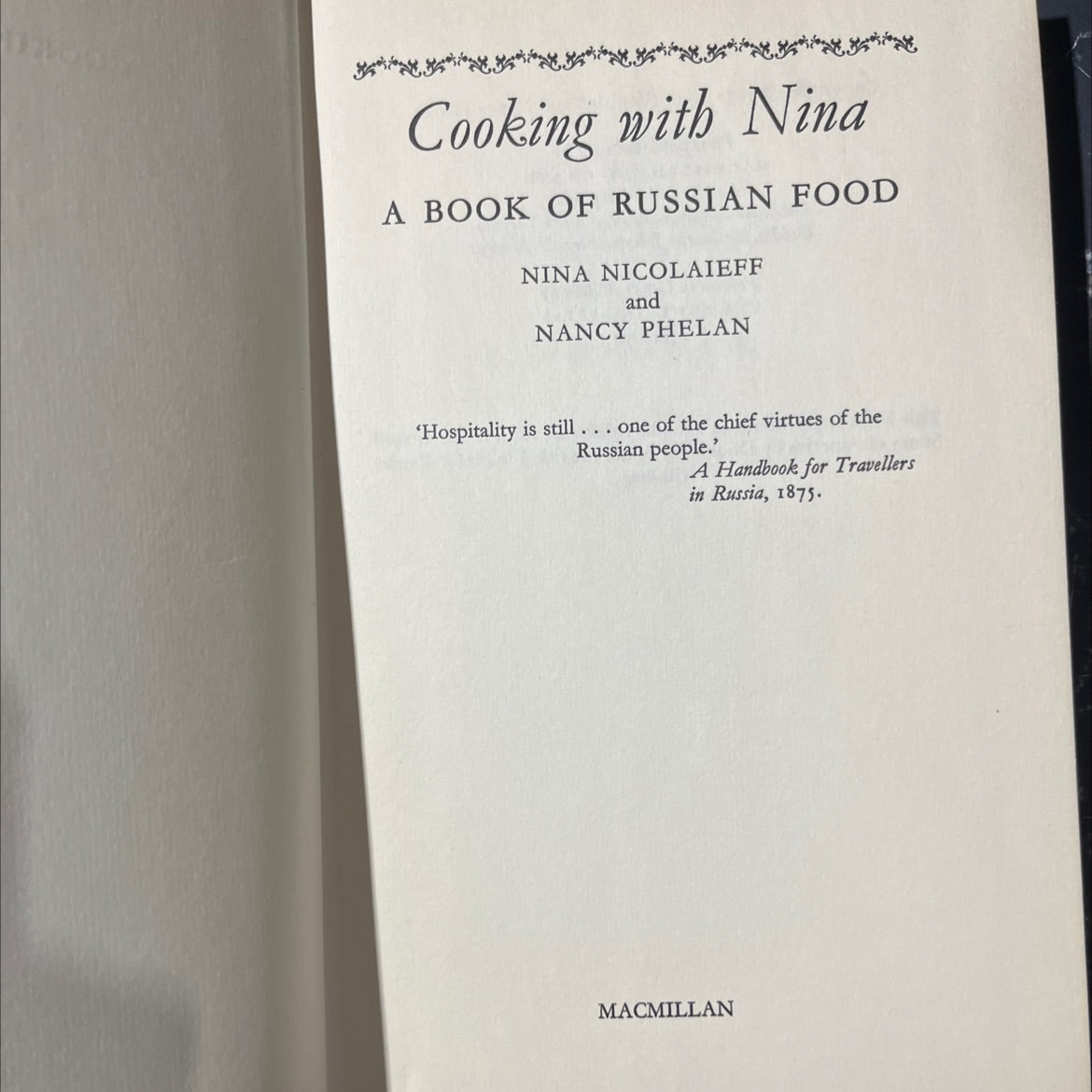 cooking with nina a book of russian food book, by nina nicolaieff and nancy phelan, 1971 Hardcover image 2