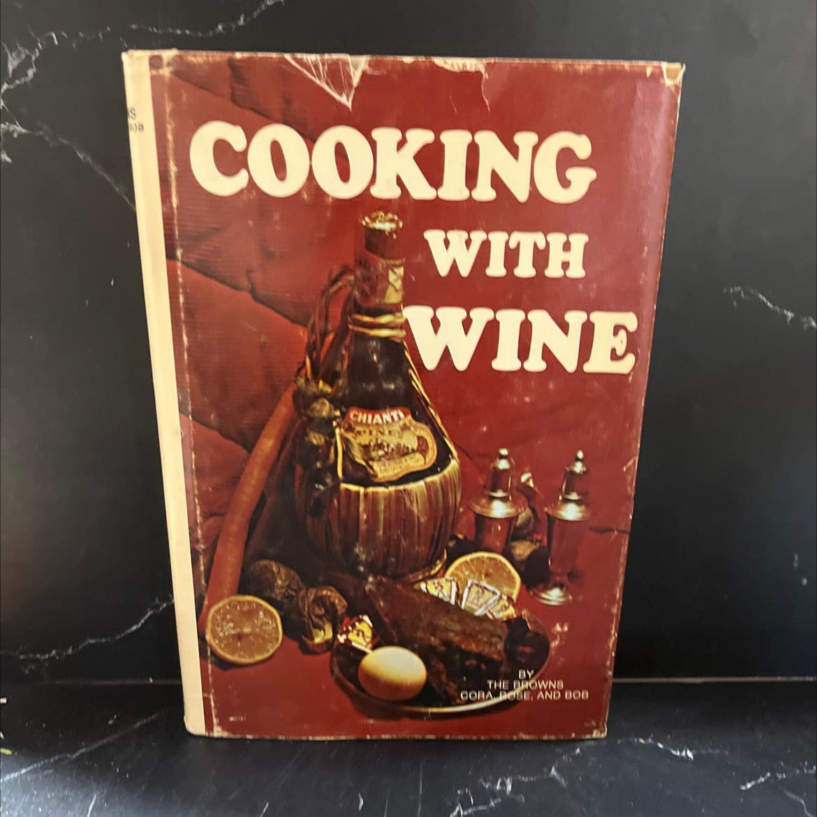 cooking with wine book, by Cora Brown, Rose Brown, Bob Brown, 1960 Hardcover image 1