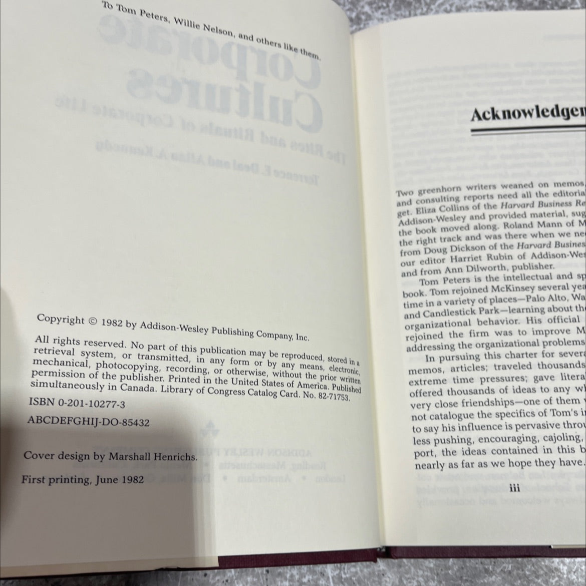 corporate cultures the rites and rituals of corporate life book, by Terrence E. Deal and Allan A. Kennedy, 1982 image 3
