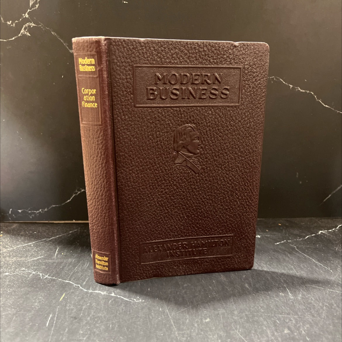 corporation finance book, by Jules I. Bogen, Ph.D., 1958 Leather image 1