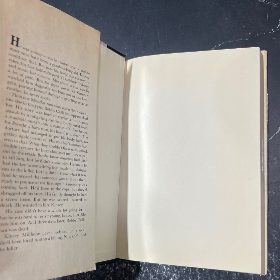corpse book, by Sue Grafton, 1986 Hardcover image 4