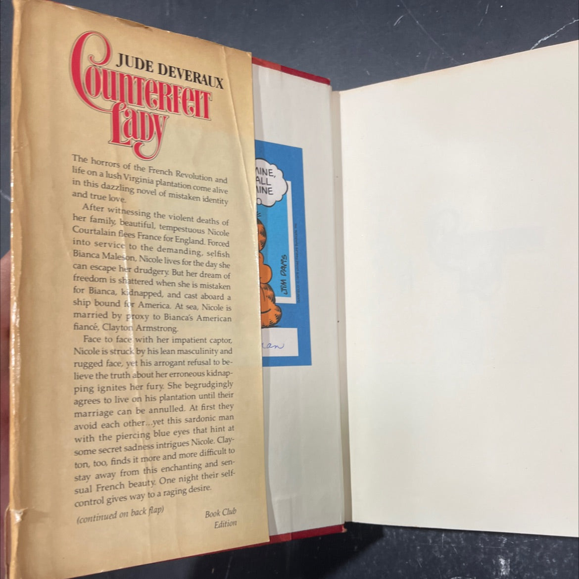 countericht book, by jude deveraux, 1984 Hardcover image 4
