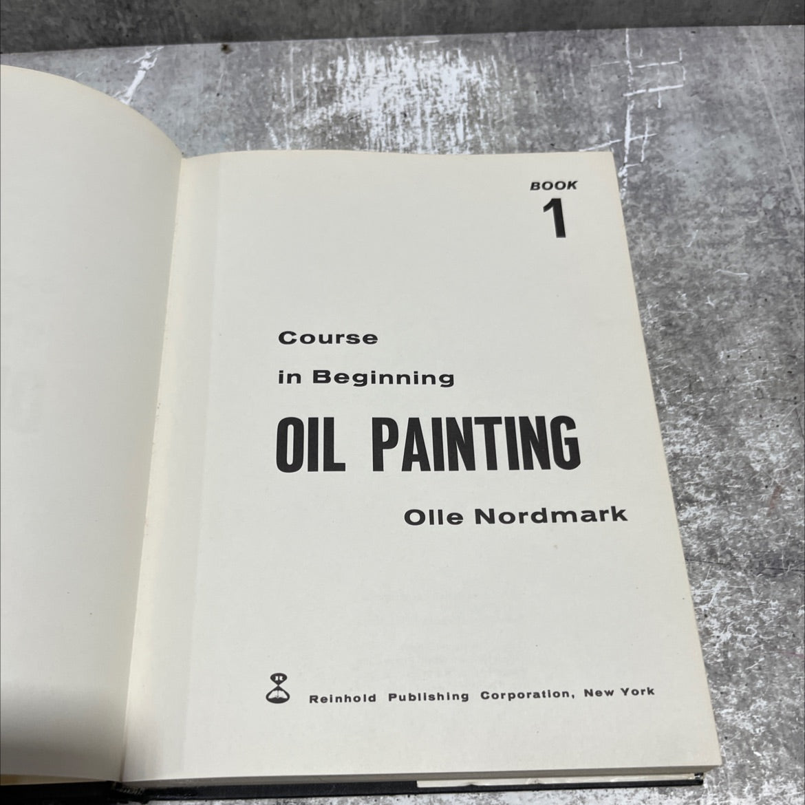 course in beginning oil painting book, by Olle Nordmark, 1960 Hardcover image 2