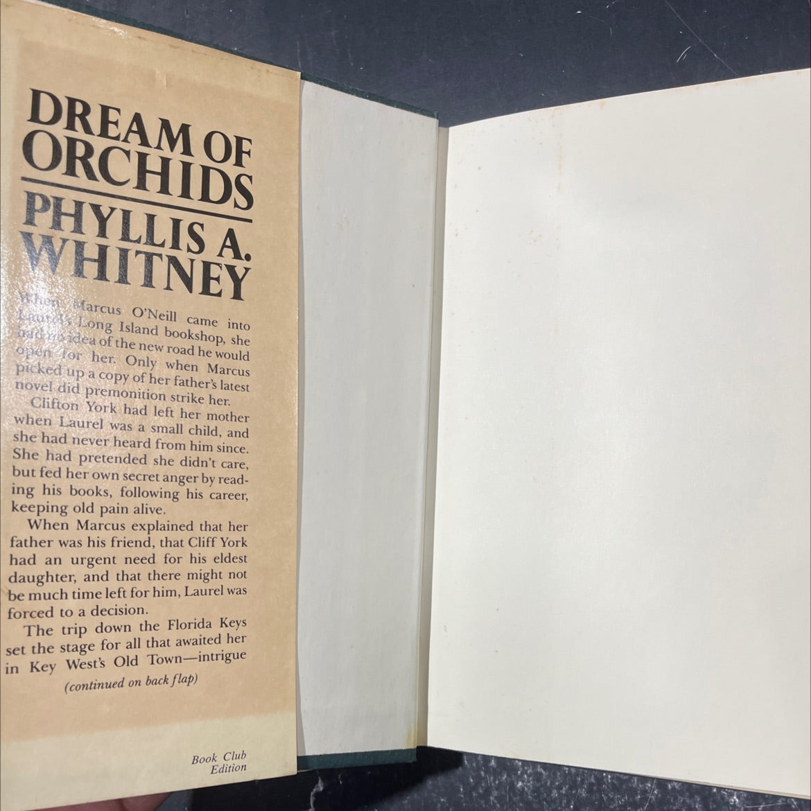 cp dream ledc ents of orchids book, by Phyllis A. Whitney, 1985 Hardcover image 4