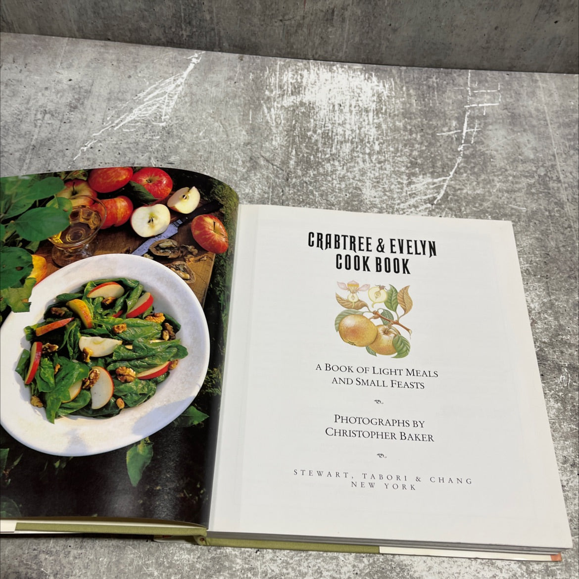 crabtree & evelyn cook book a book of light meals and small feasts book, by unknown, 1989 Hardcover image 2