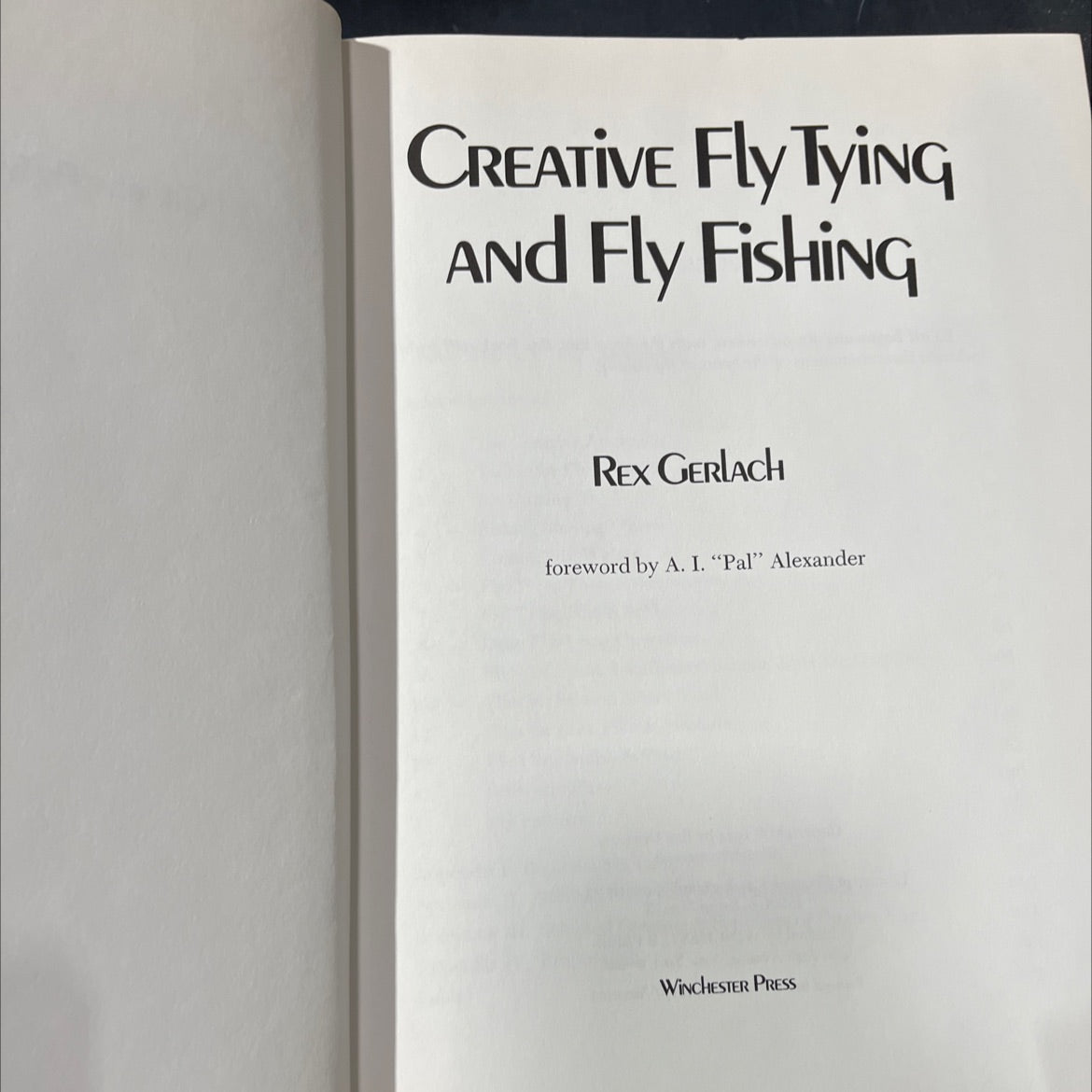 creative fly tying and fly fishing book, by rex gerlach, 1974 Hardcover image 2