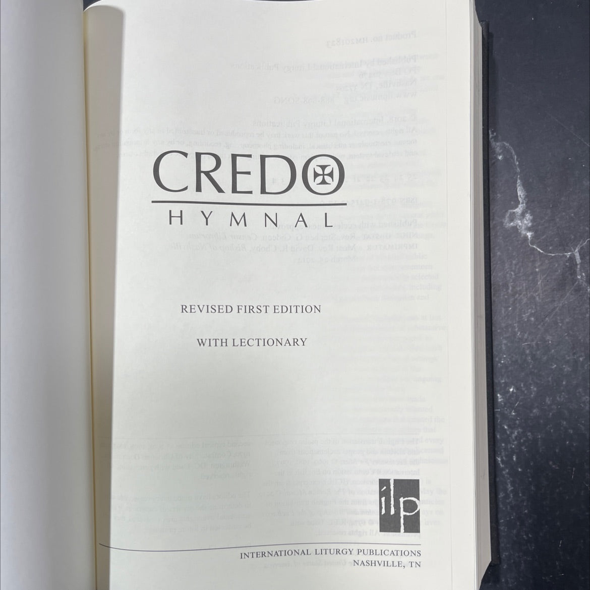credo hymnal book, by International Liturgy Publications, 2018 Hardcover image 2