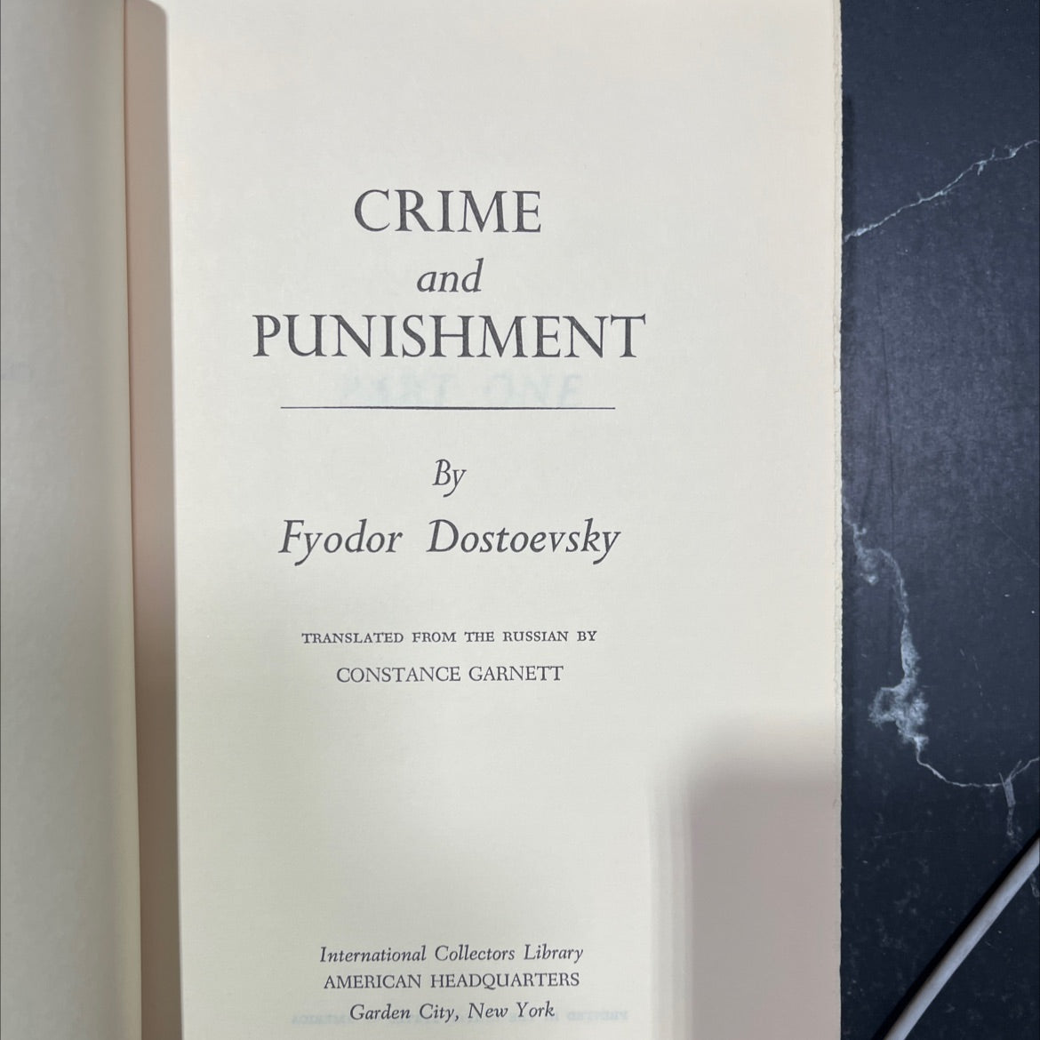 crime and punishment book, by fyodor dostoevsky, 1970 Leather image 2