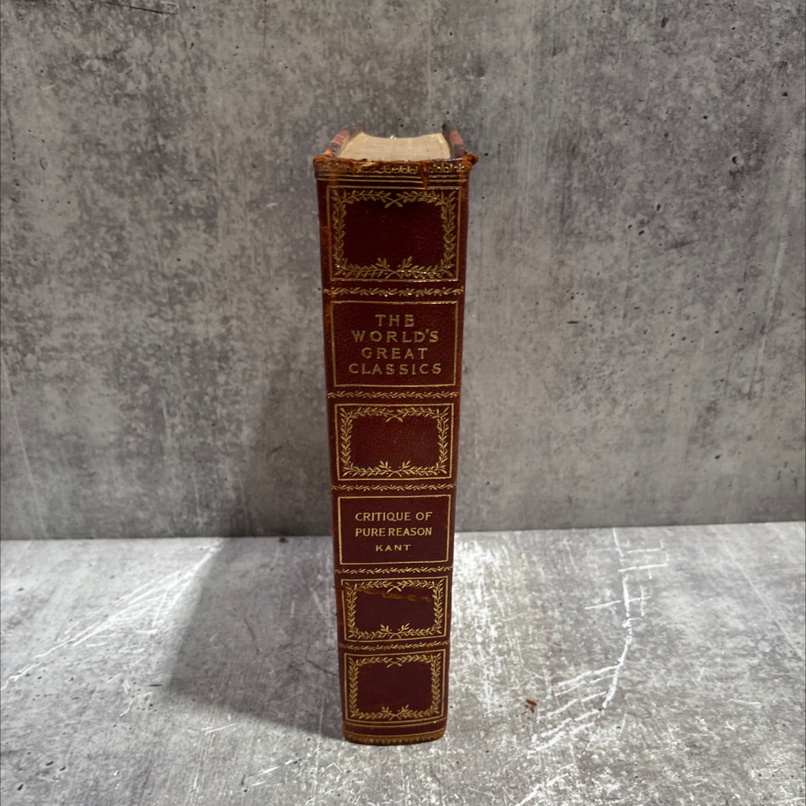 critique of pure reason book, by immanuel kant, 1900 Leather image 4